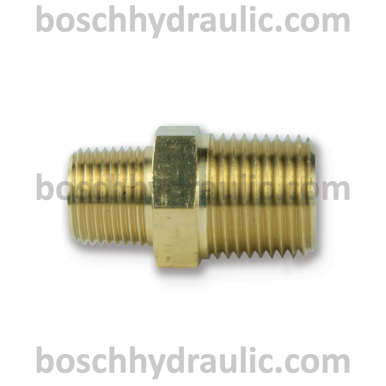 Brass NPT -08 X NPT -06 Hex Nipple