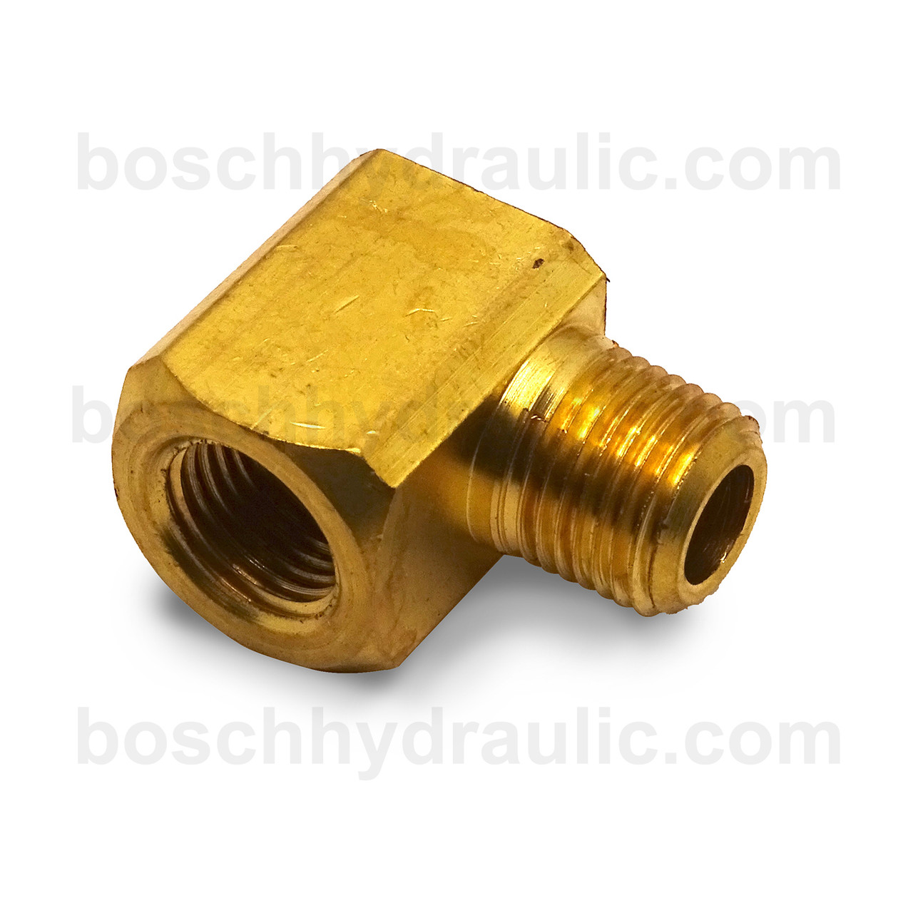 Brass NPT M -02 X NPT F -02; 90° Elbow