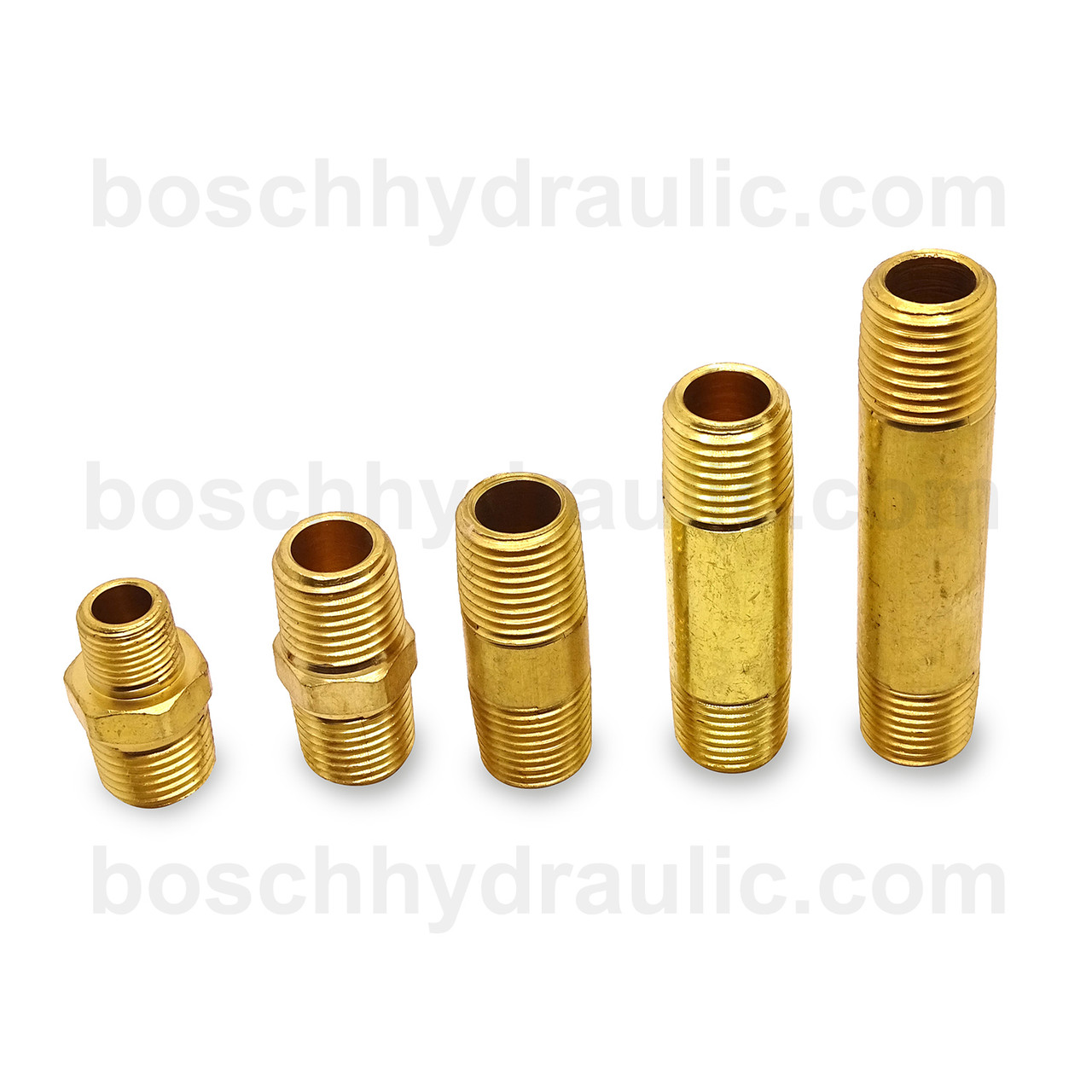 Brass NPT -04 X NPT -04 Long Nipple; 3 in Brass NPT -04 X NPT -04 Long Nipple; 3 in