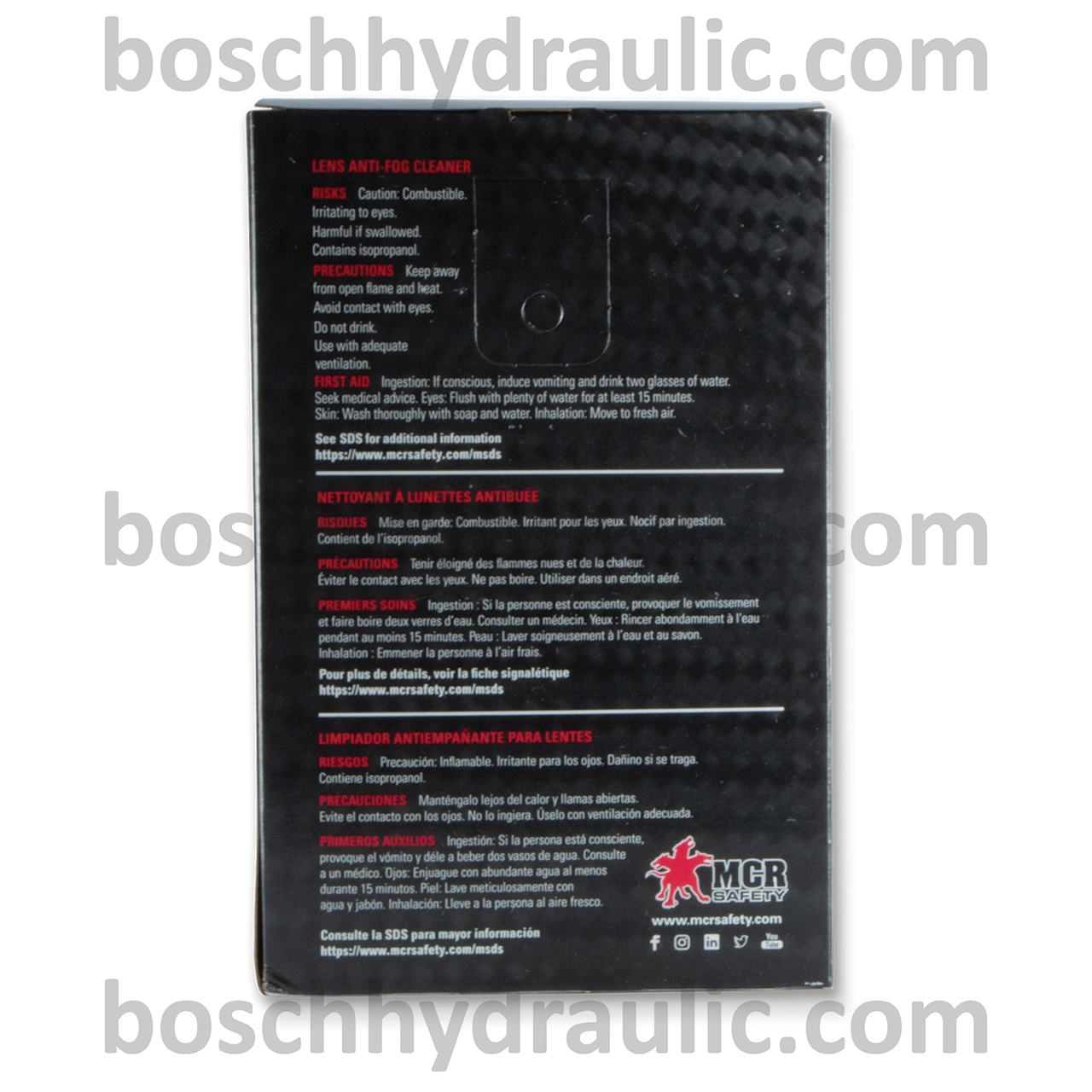 MCR LENS CLEANING WIPES - 100 WIPES