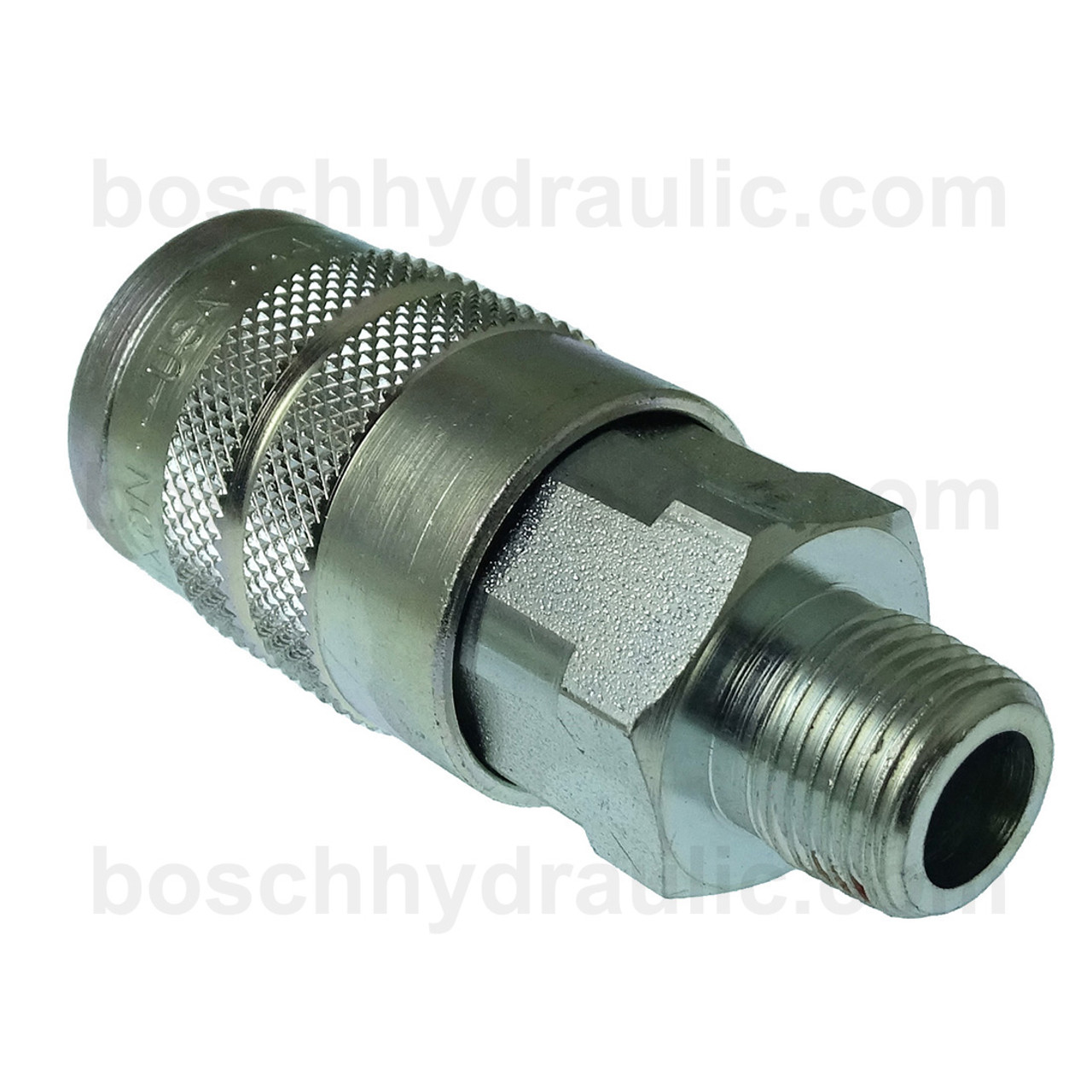 Industrial 1/4 Auto Coupler X 3/8 NPT M Steel
