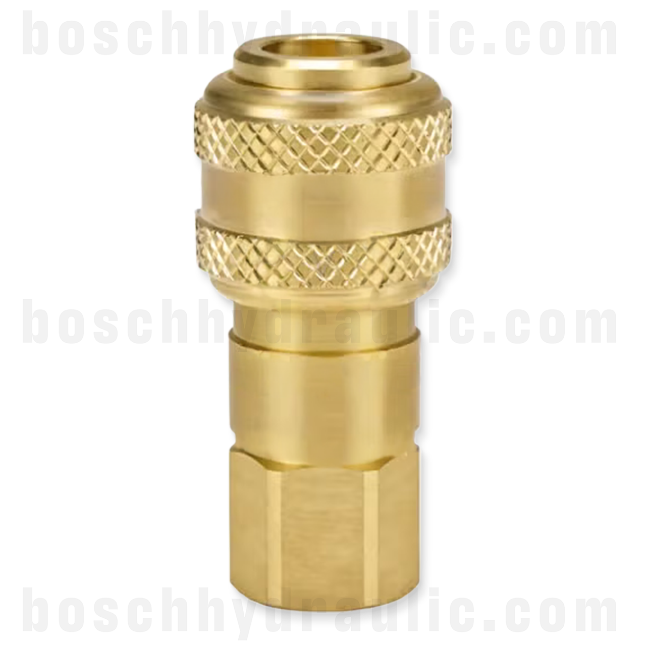 INDUSTRIAL 1/4 COUPLER X 1/8 NPT F BRASS