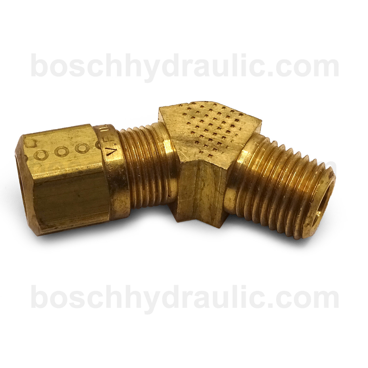 BRASS NPT M -06 X DOT NYLON COMP -06; 45° ELBOW