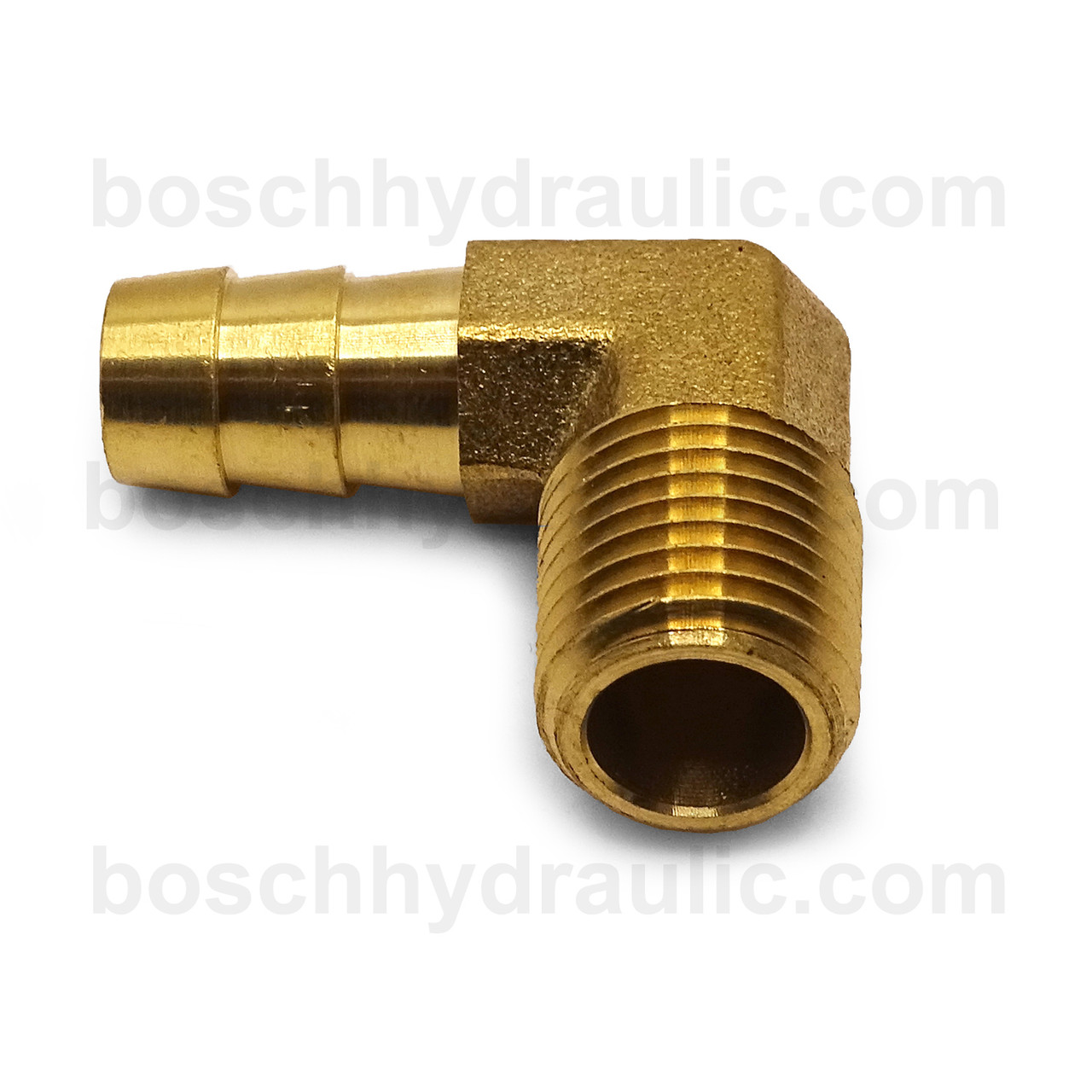 BRASS NPT M -08 X STEM -10; 90° ELBOW