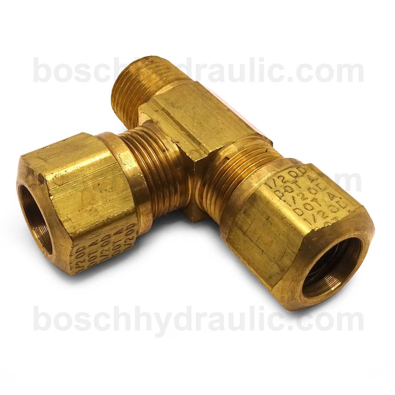 BRASS NPT M -04 X DOT COMP -06, RUN TEE