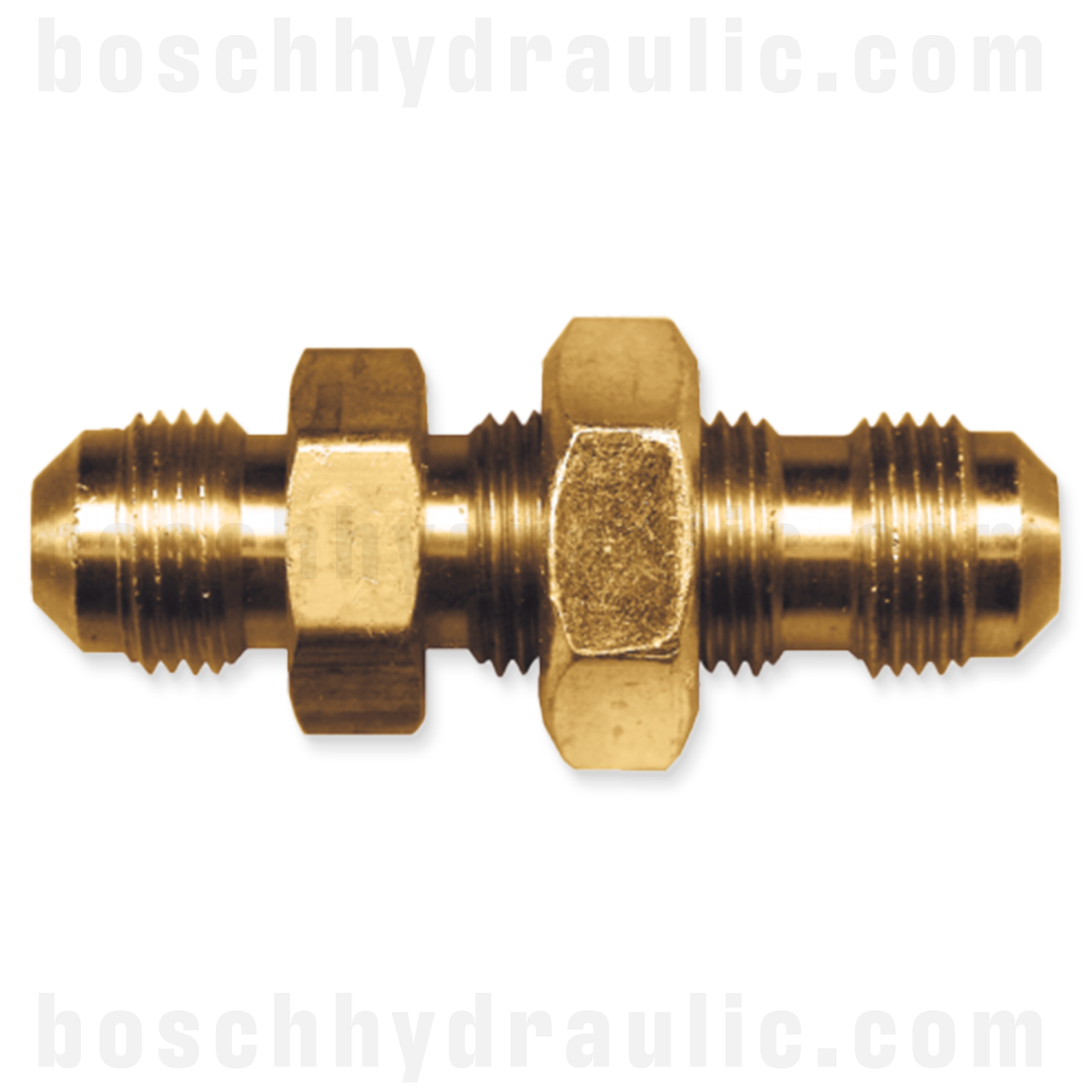 BRASS BULKHEAD SAE 45 M -08 X -08 W/NUT