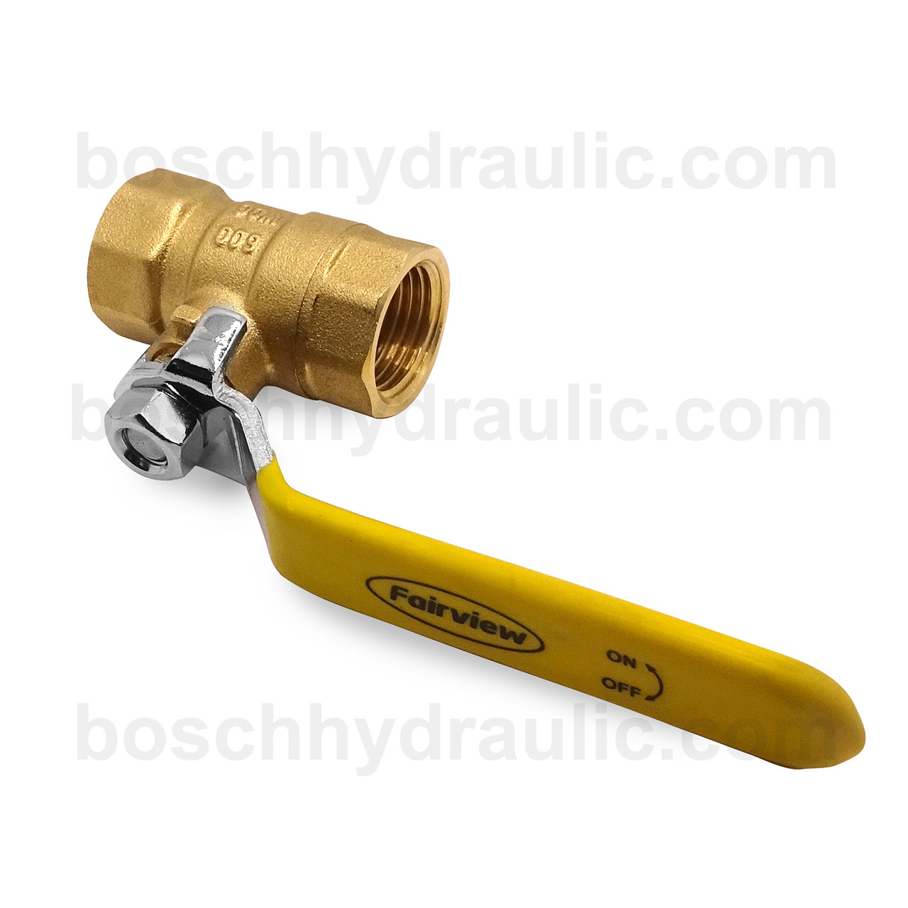 Ball Valve; 2-way, 2 NPT 400 PSI-Brass