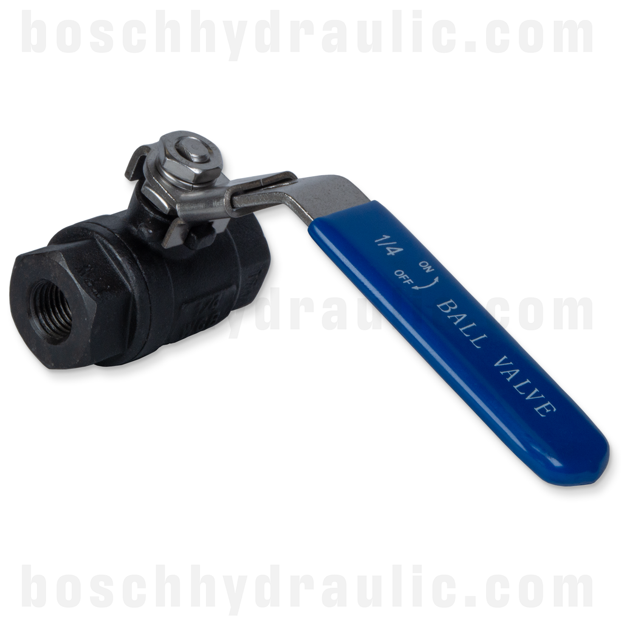 2PC BALL VALVE CARBON; 1/4 NPT 2000 PSI