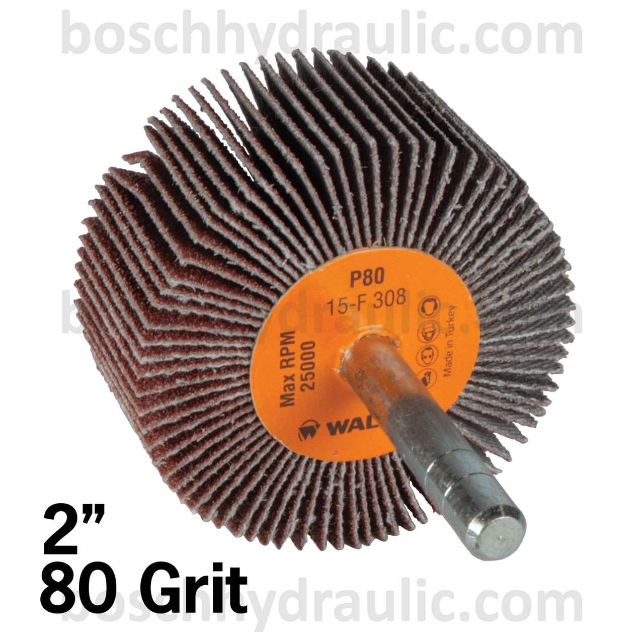 2" X 1" FLAP WHEEL 80 GRIT