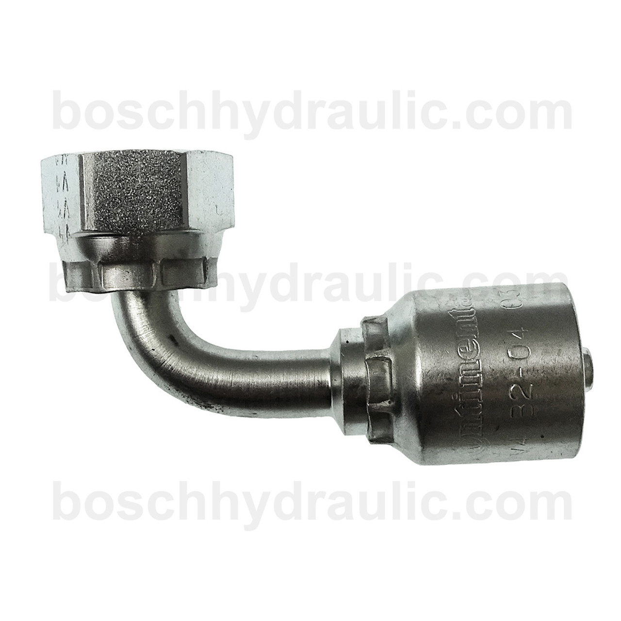 B2 SERIES: Hose -04 X ORFS F -08; 90° Short Elbow