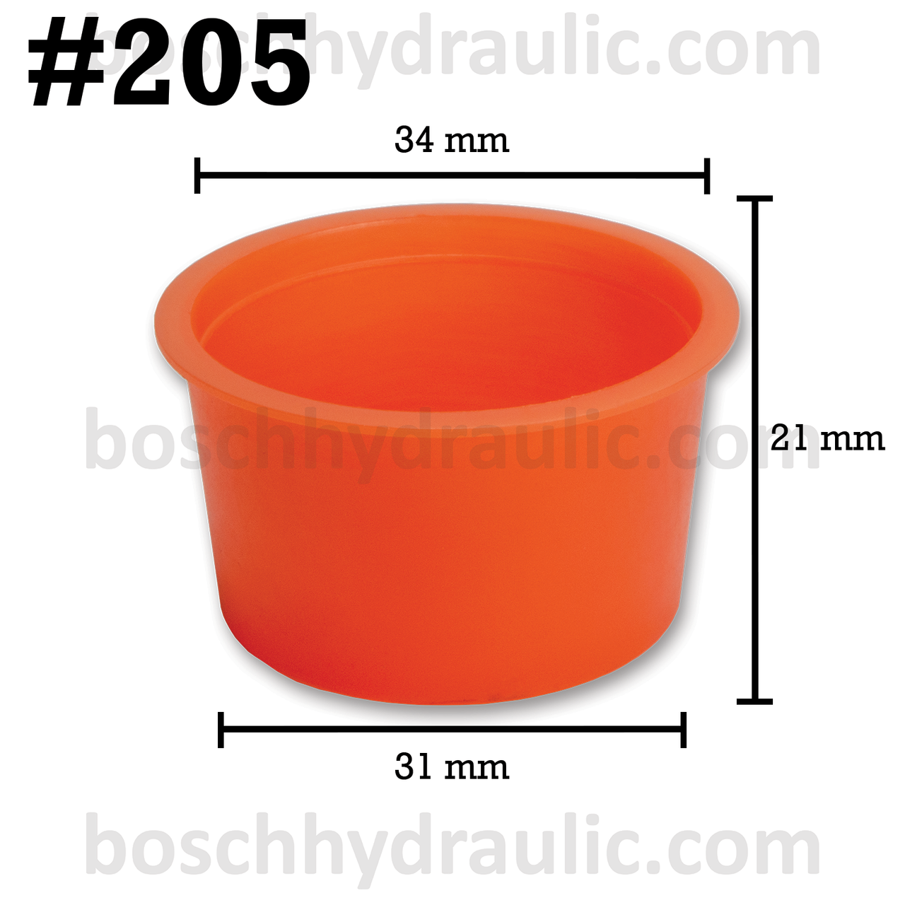 IND REF 205 TAPERED PLASTIC PLUG