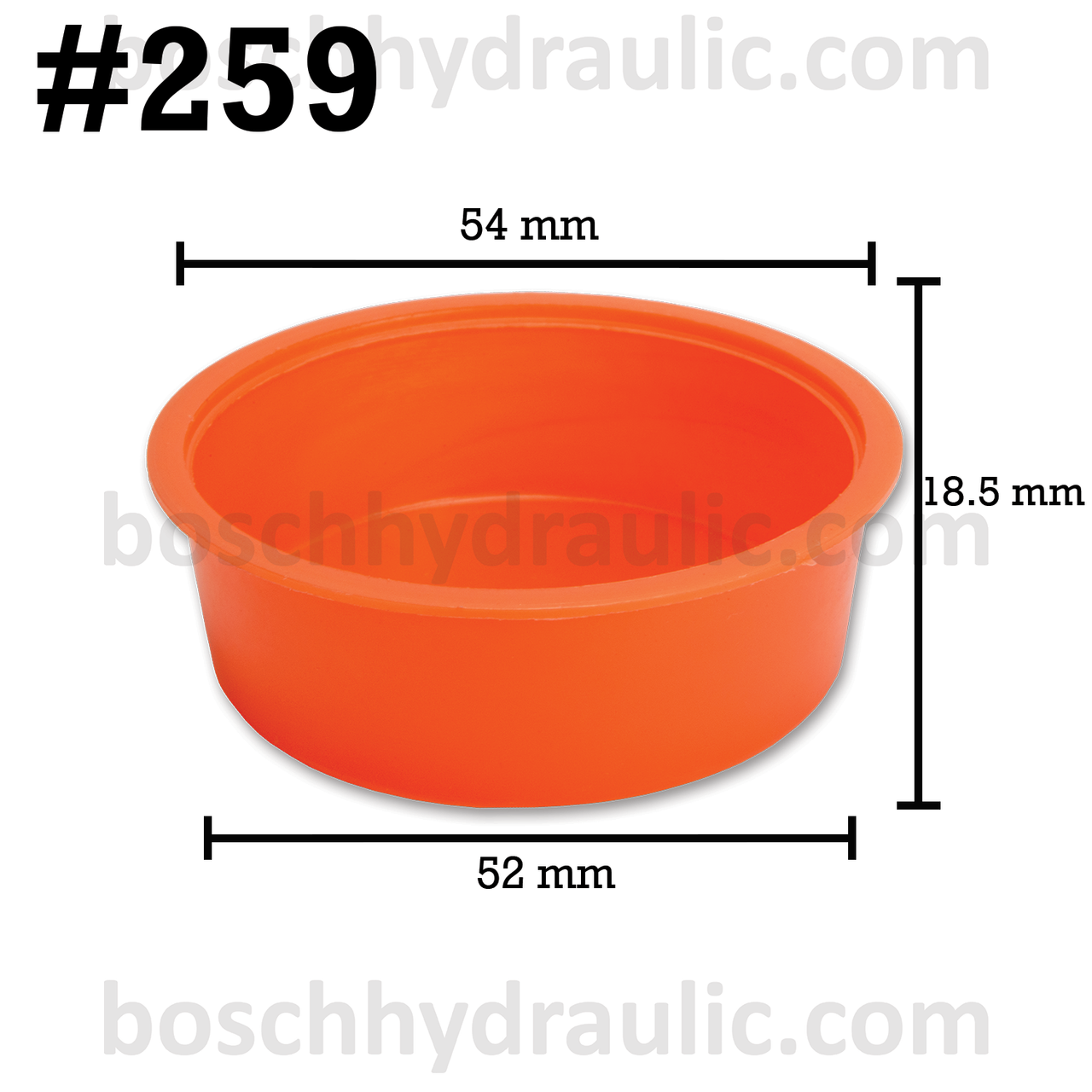 IND REF 259 PLASTIC TAPERED PLUG