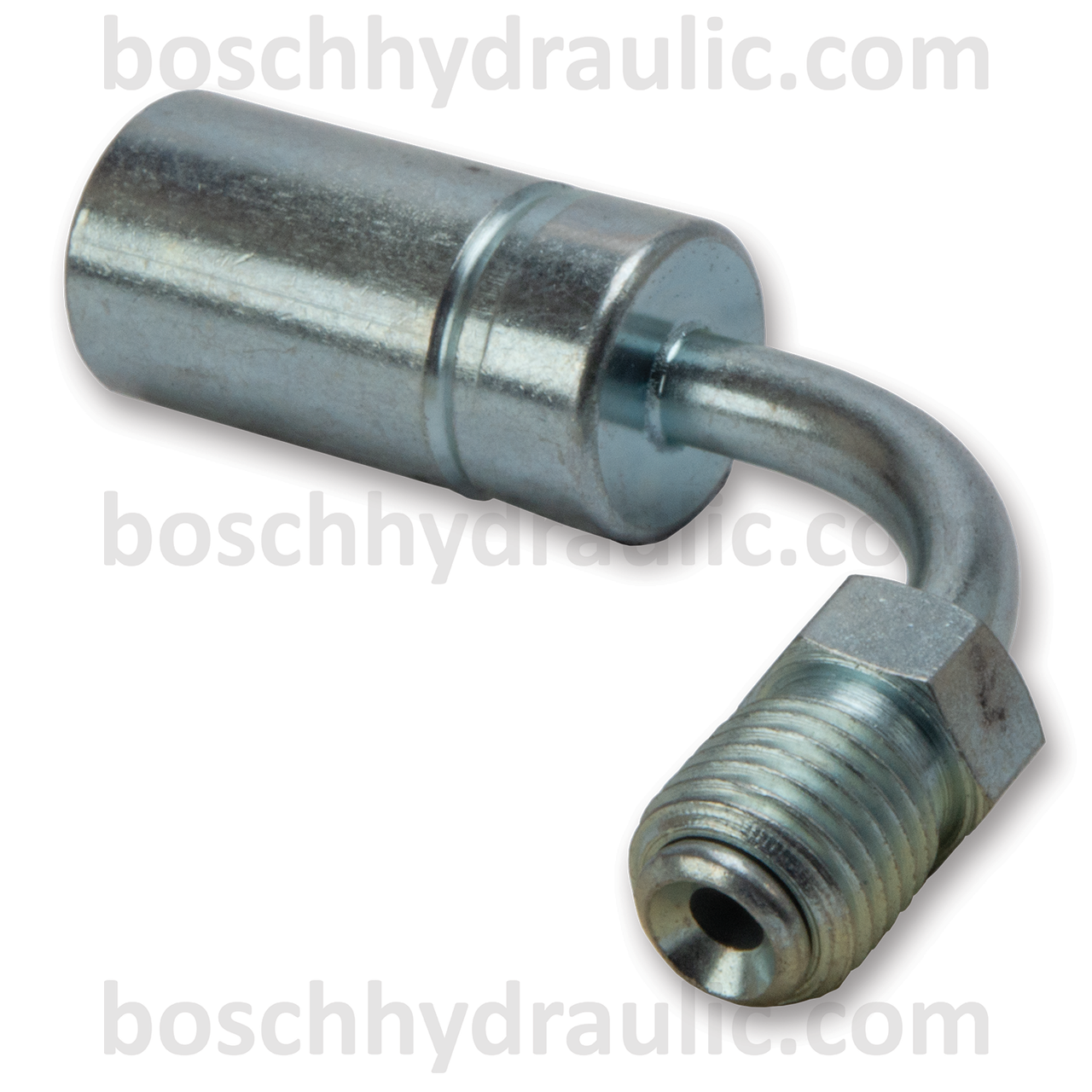 FITTING - 90° MALE SWIVEL NUT 3/8" - 24 UNF DOUBLE FLARE