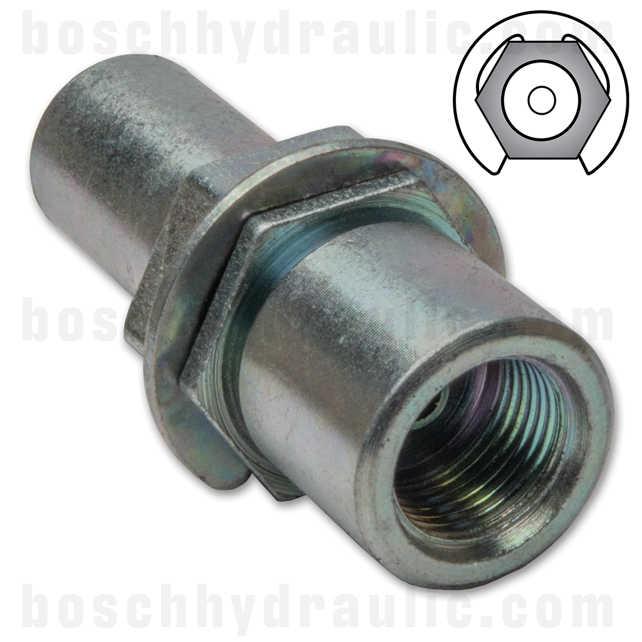 FITTING - METRIC FEMALE INVERTED SEAT M12 X 1