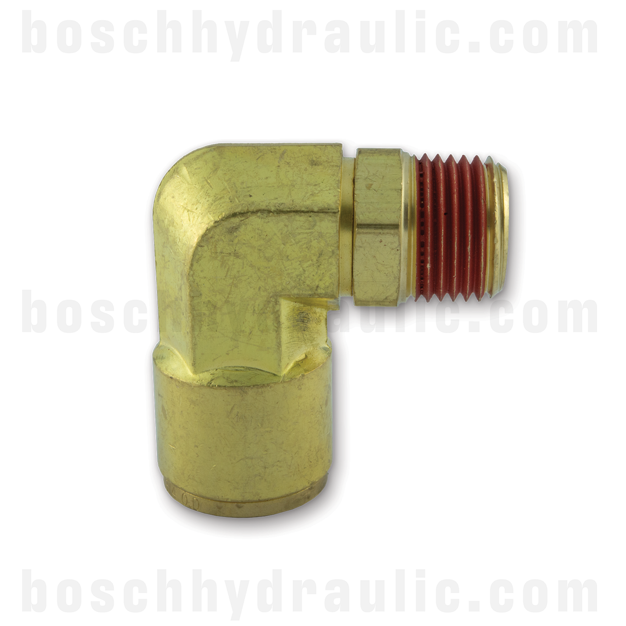 DOT PUSH-IN 90° SWIVEL -06 NPT M X -04 TUBE BRASS