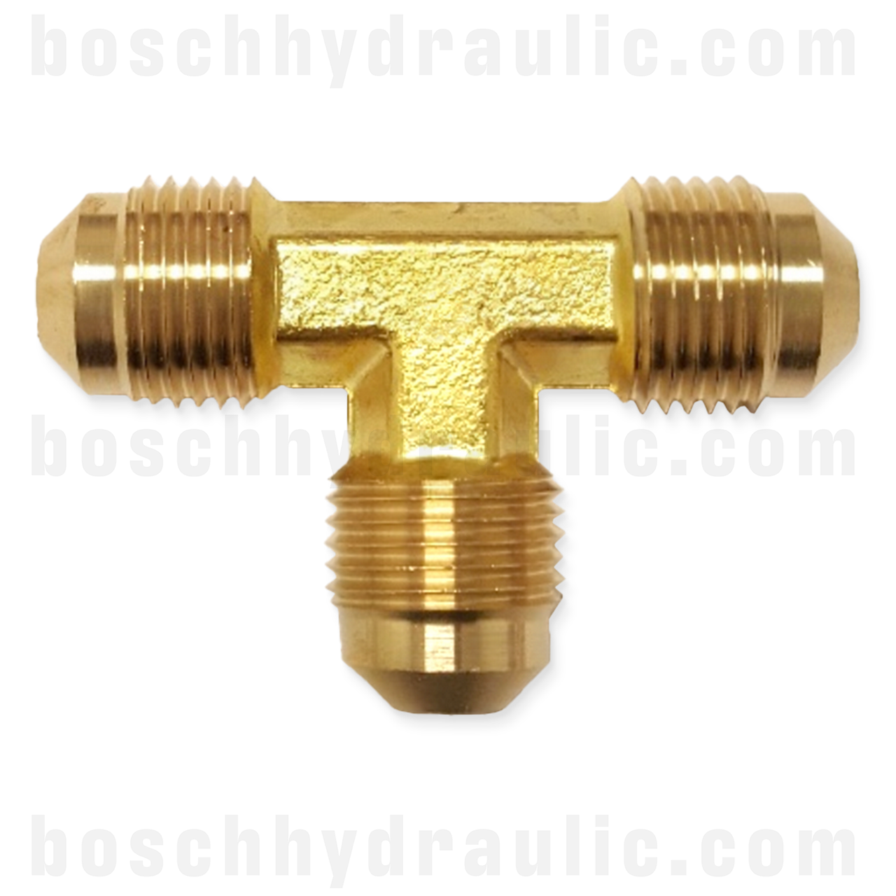 -10 SAE 45 MALE X -08 SAE 45 MALE RUN TEE BRASS