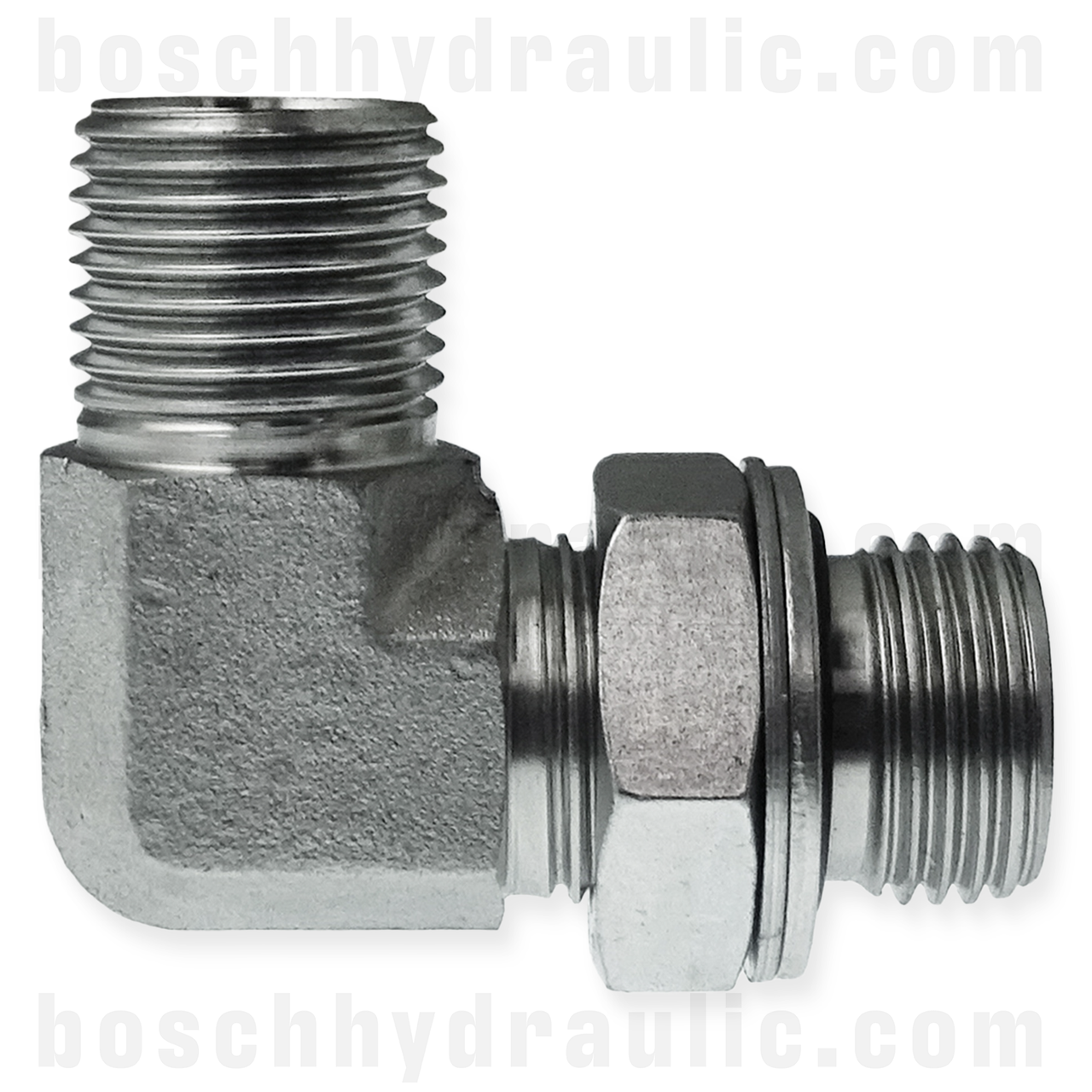 -12 BSPP O-RING ADJUSTABLE MALE X -12 BSP MALE 90°