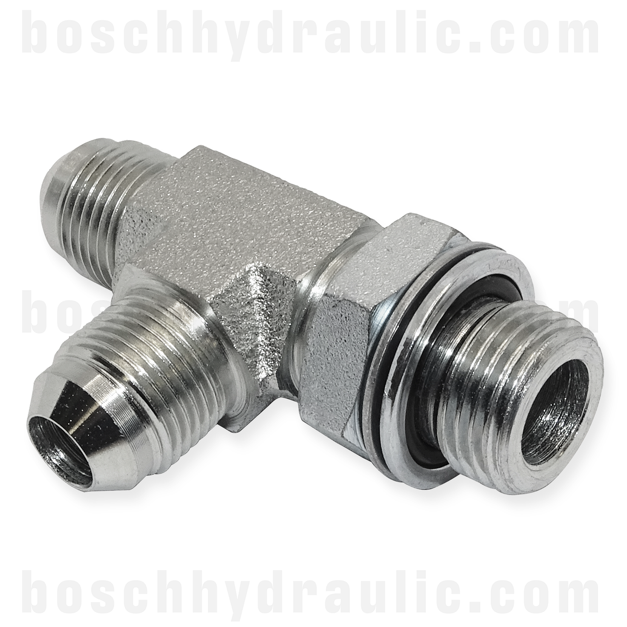 -08 BSPP ORR ADJUSTABLE MALE X -08 JIC MALE RUN TEE