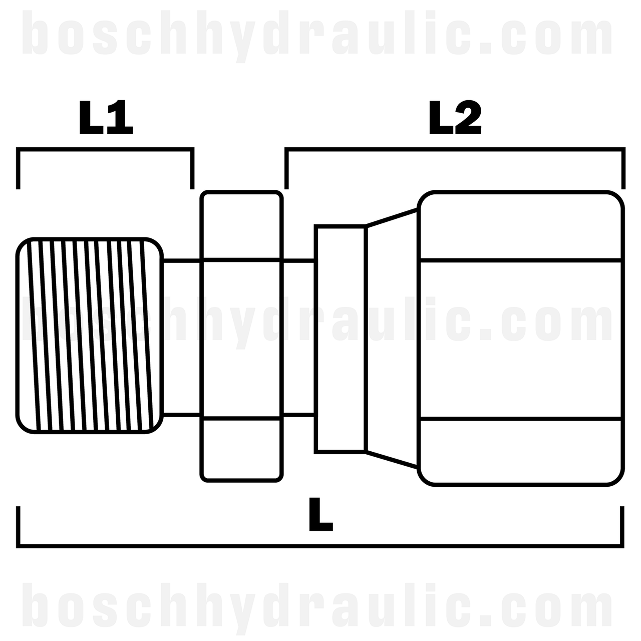 -16 BSPP MALE X -20 BSPP FEMALE SWIVEL