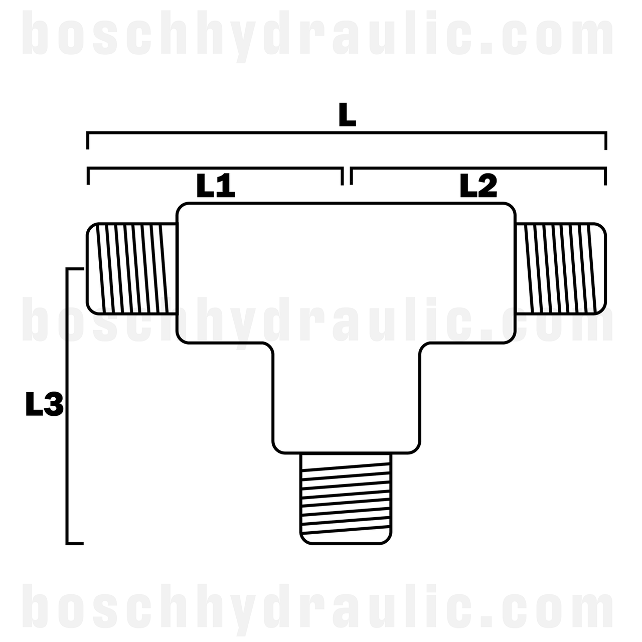 -02 BSPP MALE X -02 MALE BRANCH TEE