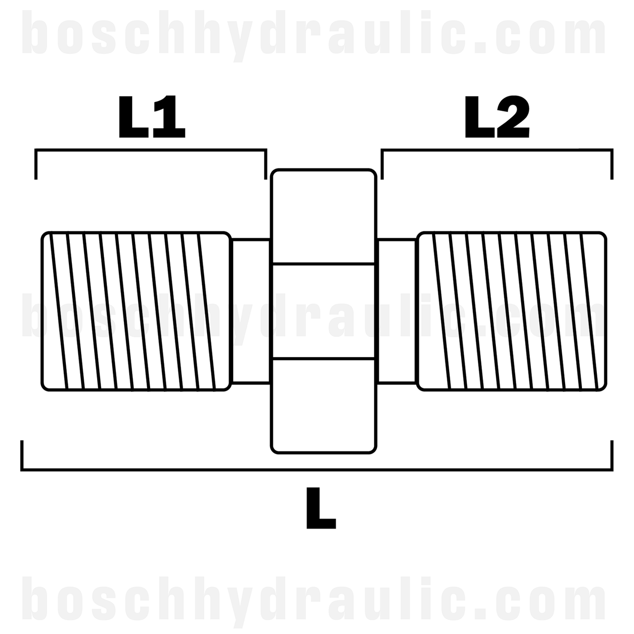 -16 BSPP MALE X -08 BSPP MALE