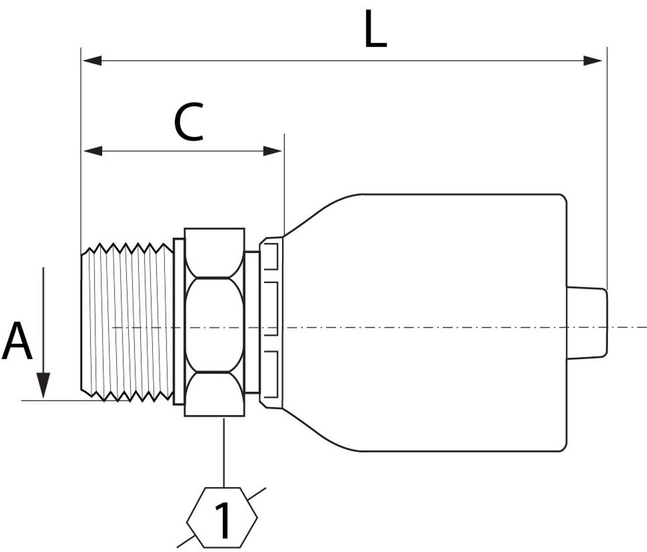 SG SERIES: Hose -16 X NPT M -12
