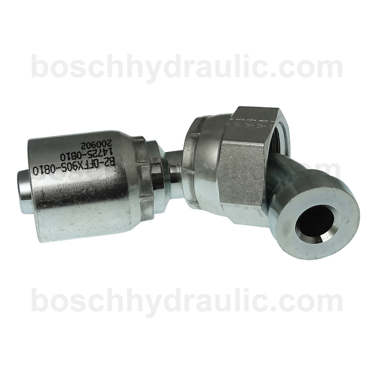 B2 SERIES: Hose -08 X ORFS F -10; 90° Short Elbow