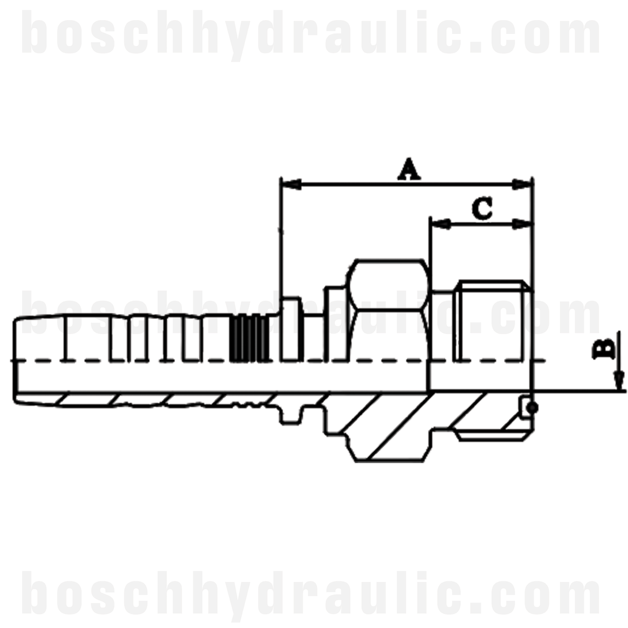 -12 ORFS MALE X -12 HOSE X SERIES