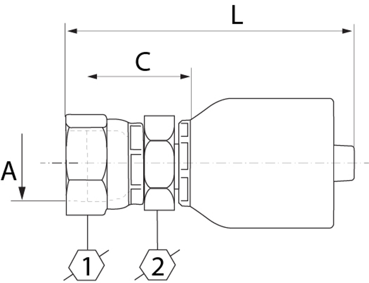 SG SERIES: Hose -24 X ORFS F -24