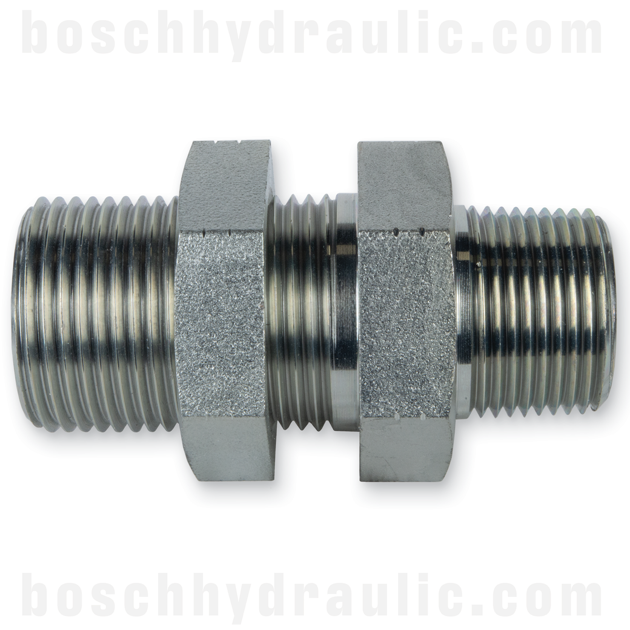 -06 NPT MALE X -06 ORFS BULKHEAD MALE WITH LOCKNUT