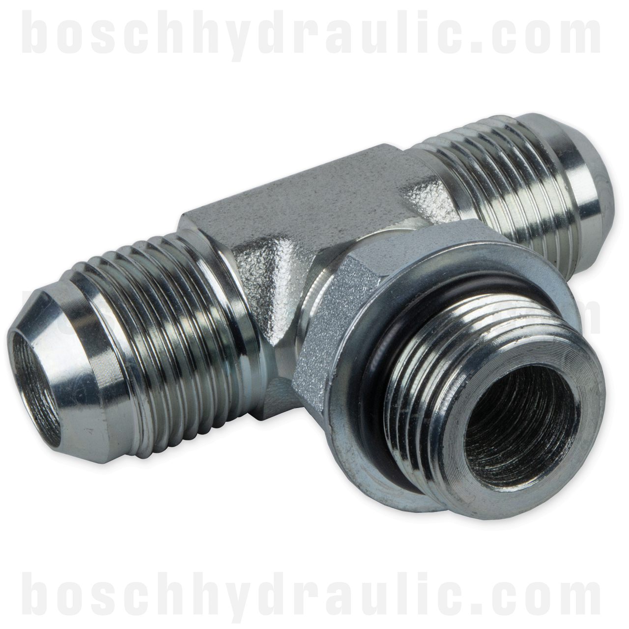 -08 ORB ADJUSTABLE MALE X -06 JIC MALE BRANCH TEE