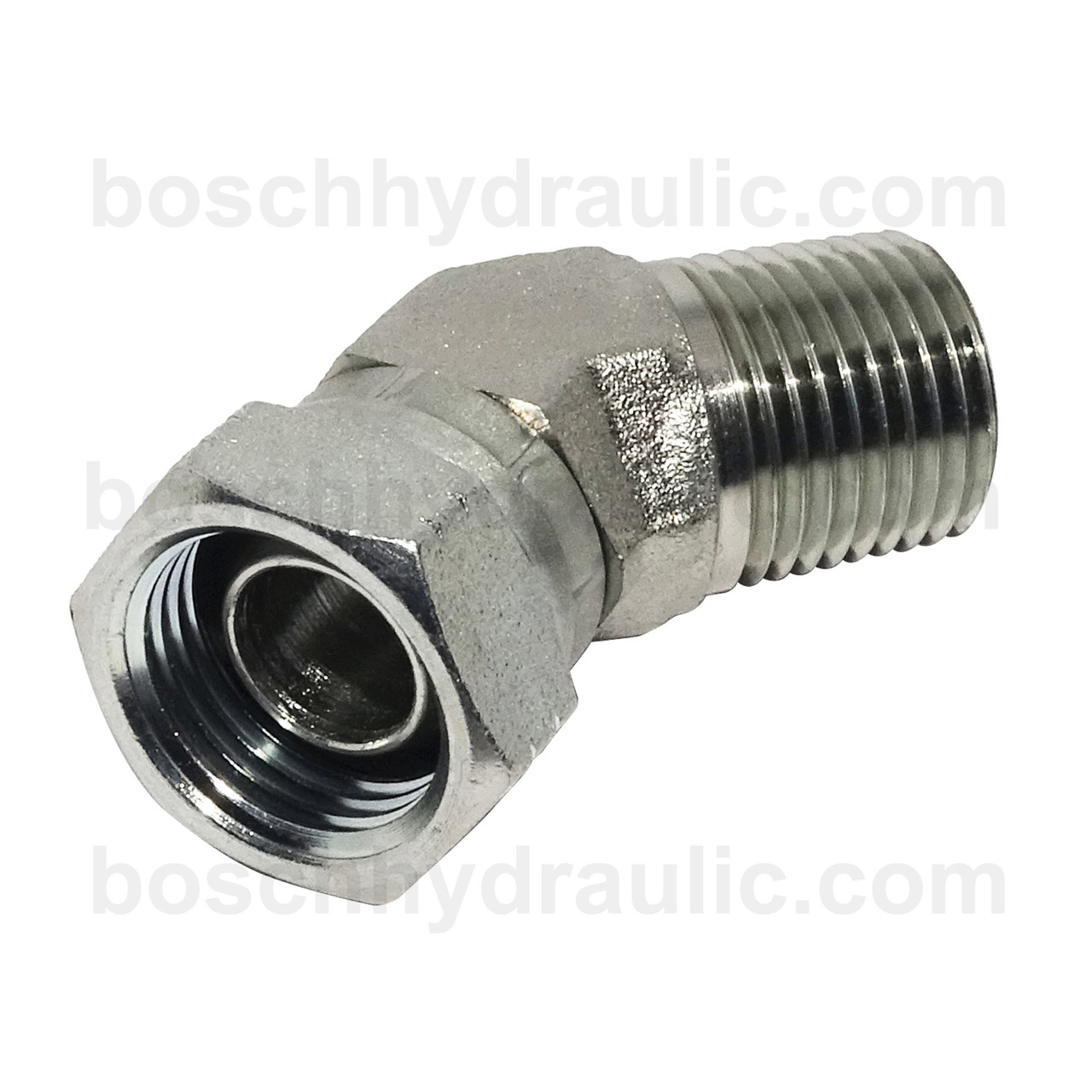 NPT M -02 X NPSM F -02; 45° Elbow