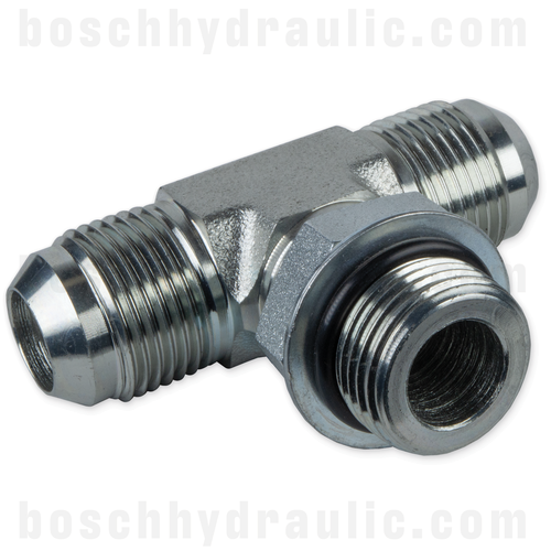 -04 ORB ADJUSTABLE MALE X -06 JIC MALE BRANCH TEE