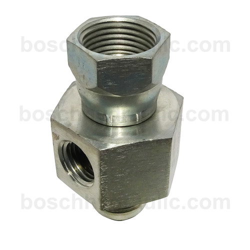 JIC M x F -12 X NPT F -04, RUN TEE