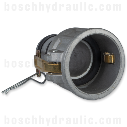 TYPE C, LAYFLAT BARB - FEMALE CAMLOCK - ALUMINUM