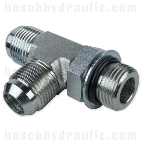 -08 ORB ADJUSTABLE MALE X -08 JIC MALE RUN TEE