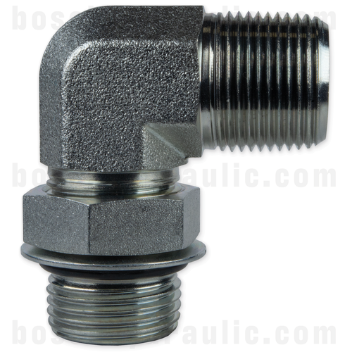 -08 ORB ADJUSTABLE MALE X -06 NPT MALE 90°