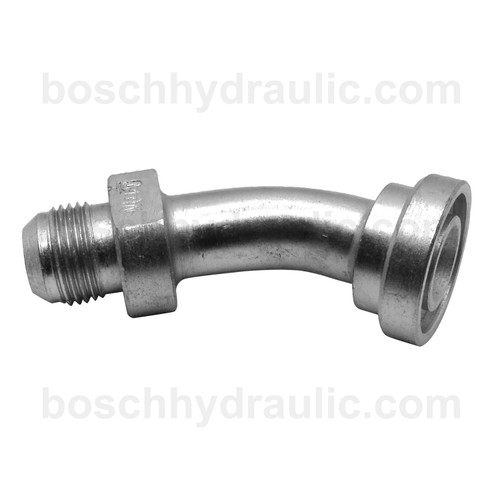 CODE 61 MALE -24 X JIC MALE -24; 45° BENT TUBE