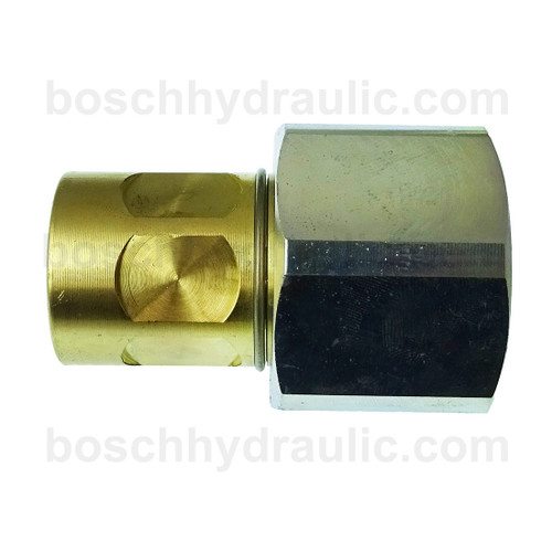 Wing Style Coupler -12 X NPTF -12; Hex Nut