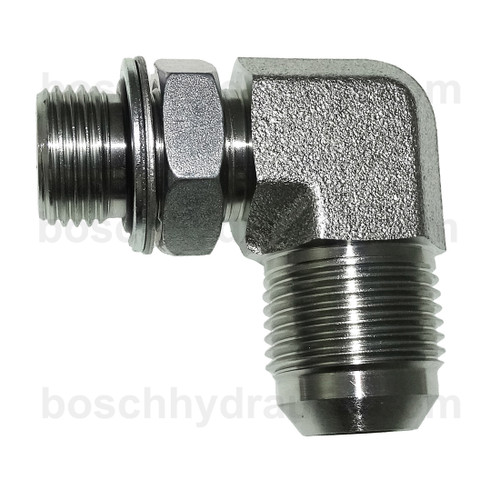 BSPP OR M -12 X JIC M -16; 90° Elbow