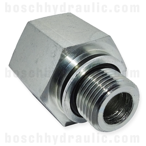 M18X1.5 METRIC PORT O-RING MALE X -08 NPT FEMALE