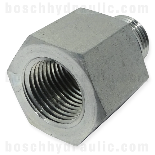 M33X2.0 METRIC PORT O-RING MALE X -16 NPT FEMALE