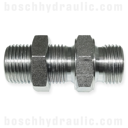 -04 BSP BULKHEAD MALE X -04 BSP MALE WITH LOCKNUT