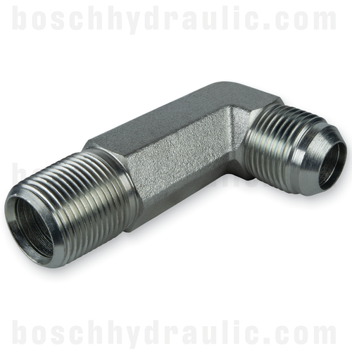 -06 NPT MALE X -06 JIC MALE 90° EXTRA LONG