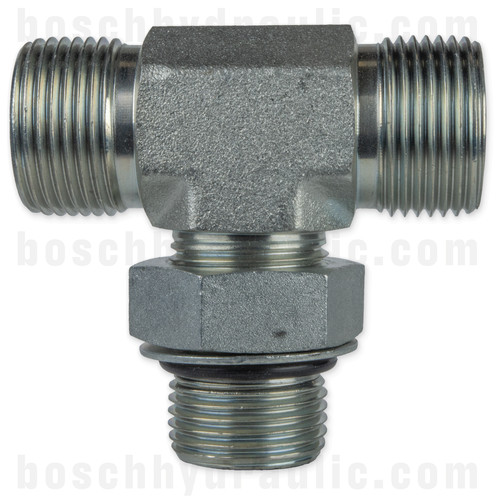 -12 ORB ADJUSTABLE MALE X -12 ORFS MALE BRANCH TEE