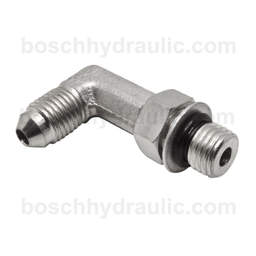 ORB ADJ M -14 X JIC M -12; 90° Elbow ORB ADJ M -14 X JIC M -12; 90° Elbow