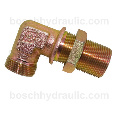 DIN Bulkhead Male 22L X DIN Male 22L; 90° Elbow
