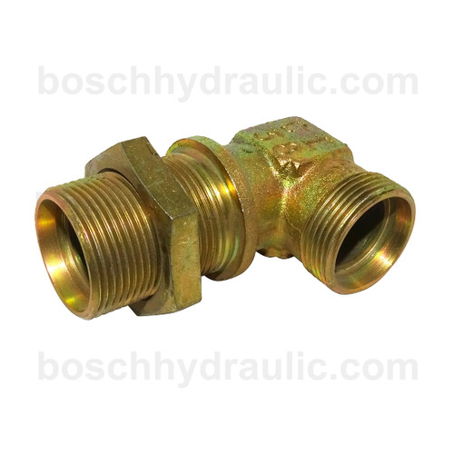 DIN Bulkhead Male 35L X DIN Male 35L; 90° Elbow