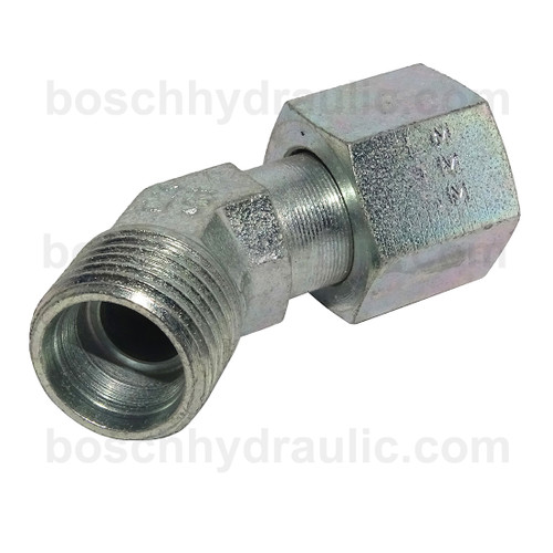 DIN M 10L X DIN F 10L; 45° Elbow