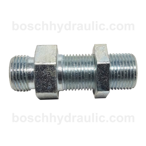 DIN Bulkhead Male 10L X DIN Male 10L With Locknut